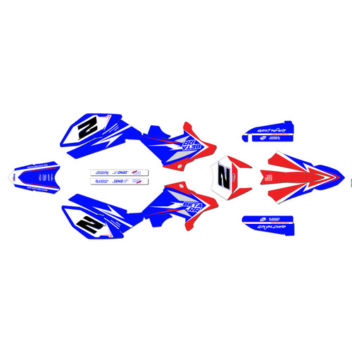 beta rr50 graphics kit 2011-2020 razor series blue