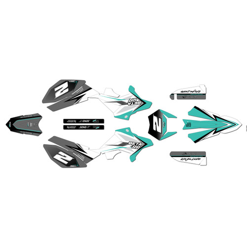 beta rr50 graphics kit 2011-2020 razor series teal