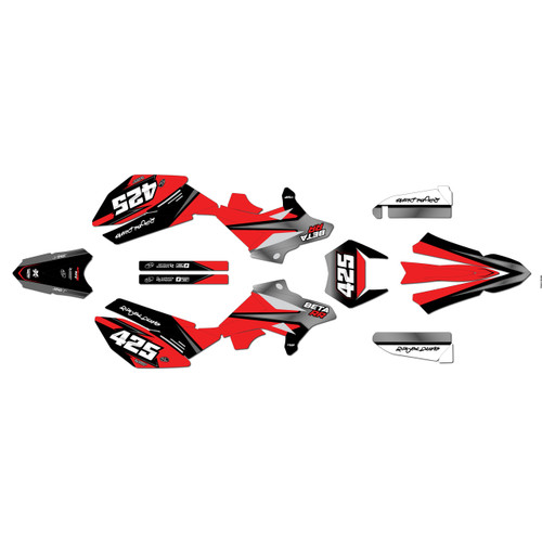beta rr50 graphics kit 2011-2020 screech series red