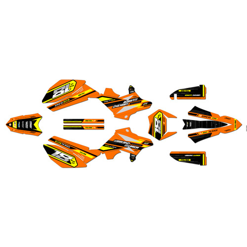 beta rr50 graphics kit 2011-2020 warrior series orange