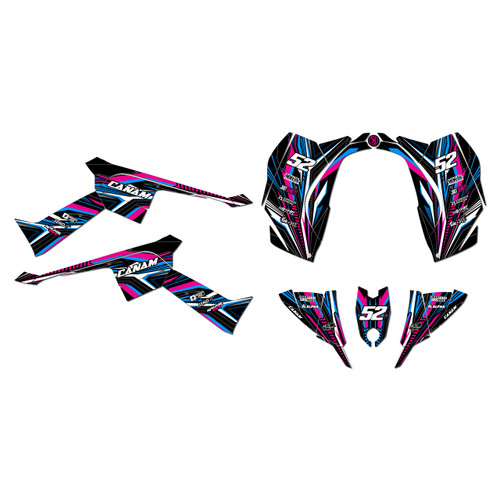 canam ds90 graphics kit 2008-2022 prime series magenta