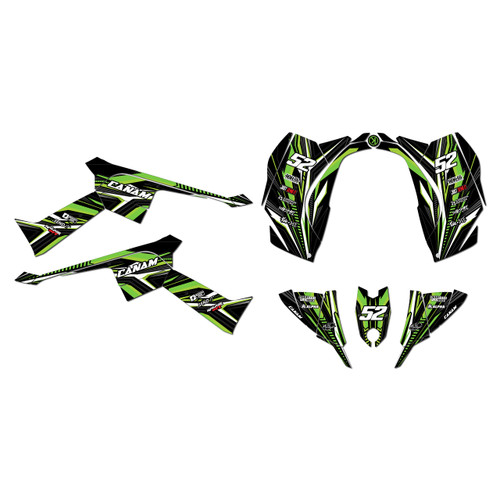 canam ds70 graphics kit 2008-2022 prime series green