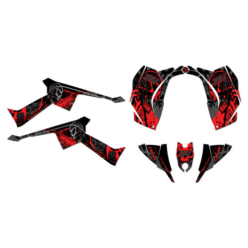 canam ds90 graphics kit 2008-2022 revolt series red