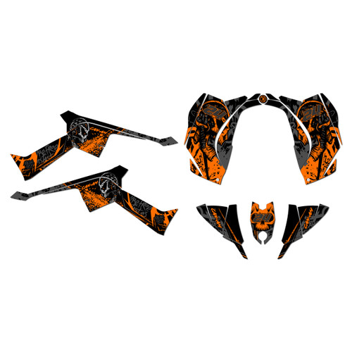 canam ds70 graphics kit 2008-2022 revolt series orange