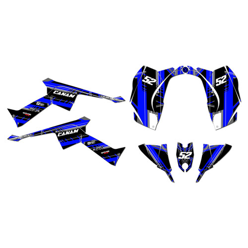 canam ds90 graphics kit 2008-2022 swift series blue