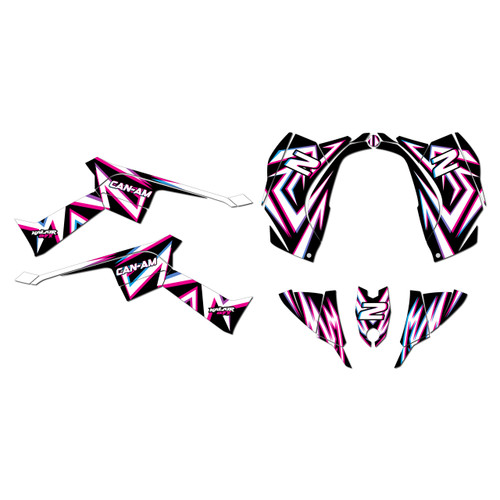 canam ds90 graphics kit 2008-2022 vision series magenta