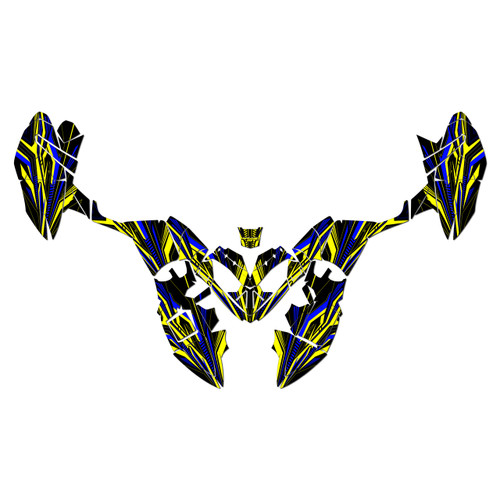 polaris outlaw90 graphics kit 2002-2026 prime series yellow