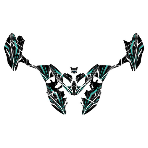 polaris outlaw90 graphics kit 2002-2026 prime series teal