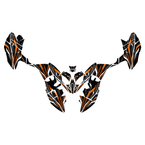 polaris outlaw90 graphics kit 2002-2026 prime series orange