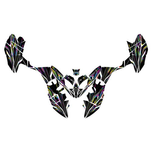 polaris outlaw90 graphics kit 2002-2026 prime series rainbow