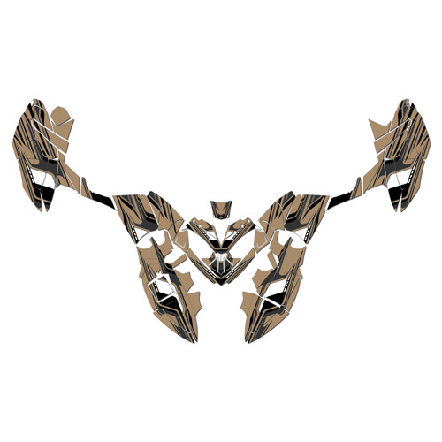 polaris outlaw110 graphics kit 2002-2026 klutch series tan