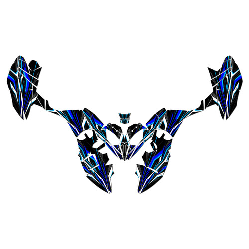 polaris outlaw110 graphics kit 2002-2026 prime series blue