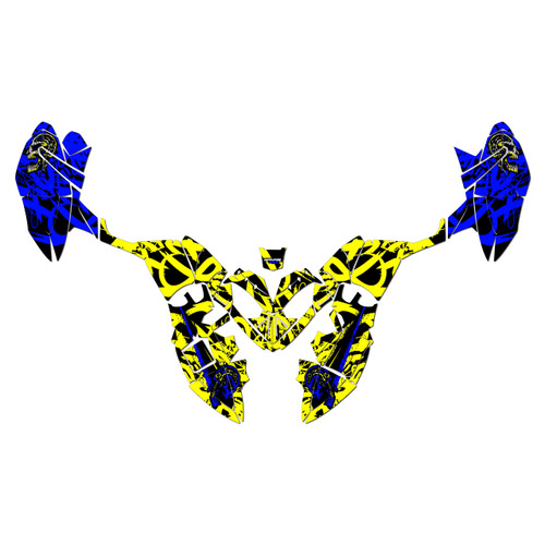 polaris outlaw110 graphics kit 2002-2026 revolt series yellow