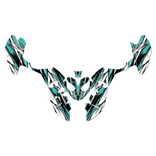 polaris outlaw110 graphics kit 2002-2026 shred series teal