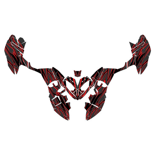 polaris outlaw110 graphics kit 2002-2026 shred series red-shift