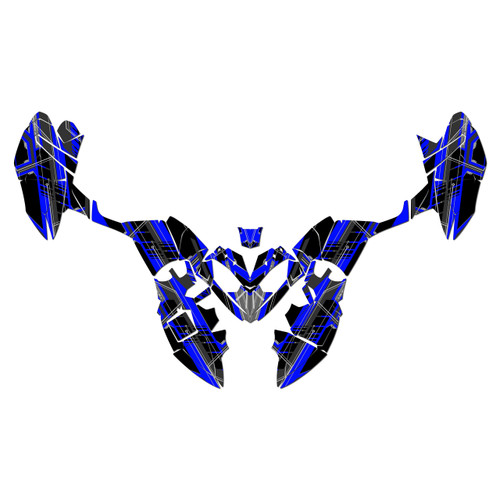 polaris outlaw90 graphics kit 2002-2026 swift series blue