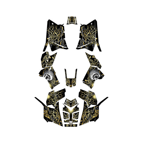 polaris scrambler850 graphics kit 2013-2026 core series gold