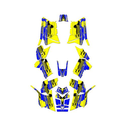 polaris scrambler850 graphics kit 2013-2026 future series yellow