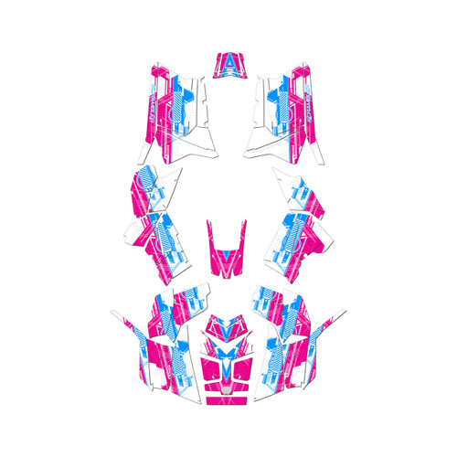 polaris scrambler850 graphics kit 2013-2026 future series magenta