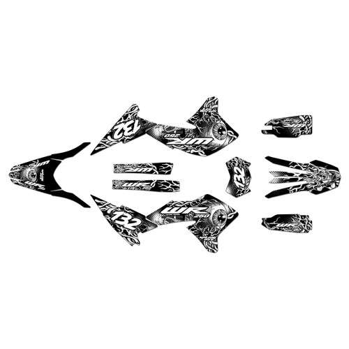 yamaha wr250r graphics kit 2008-2021 core series white