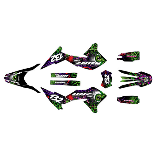 yamaha wr250x graphics kit 2008-2021 core series purple