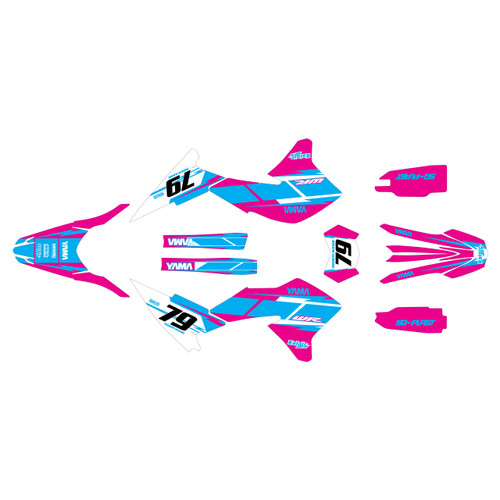 yamaha wr250r graphics kit 2008-2021 future series magenta