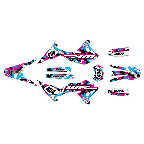 yamaha wr250r graphics kit 2008-2021 invasion series magenta