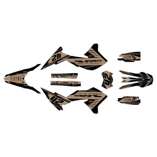 yamaha wr250x graphics kit 2008-2021 lethal series tan