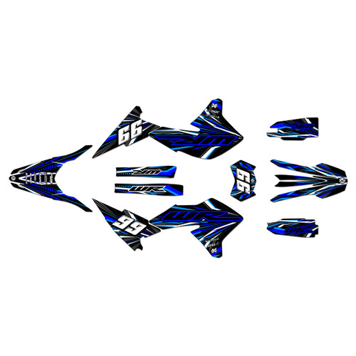 yamaha wr250r graphics kit 2008-2021 prime series blue