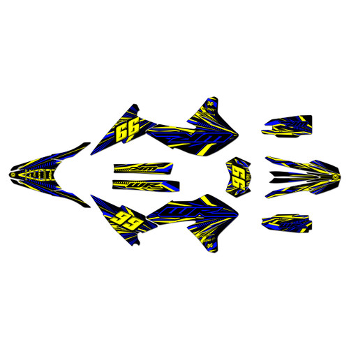 yamaha wr250r graphics kit 2008-2021 prime series yellow