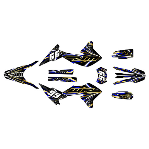 yamaha wr250r graphics kit 2008-2021 prime series gold