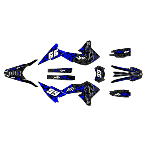 yamaha wr250r graphics kit 2008-2021 revolt series blue