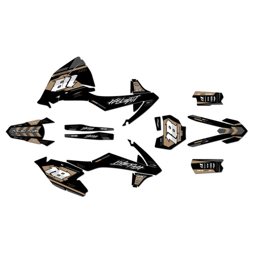gasgas mc85 graphics kit 2021-2024 rebel series tan