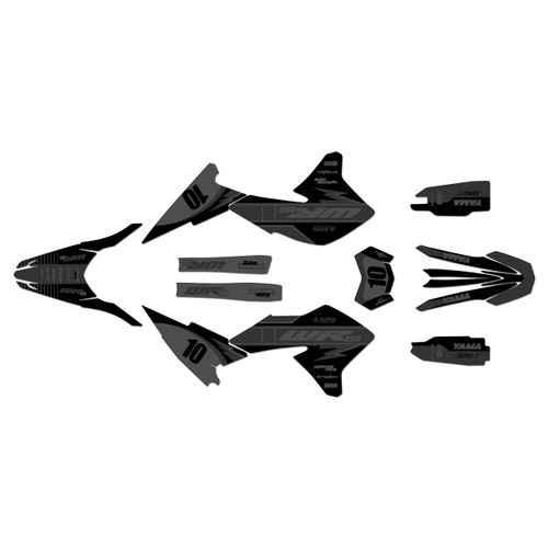 yamaha wr250r graphics kit 2008-2021 speed series smoke