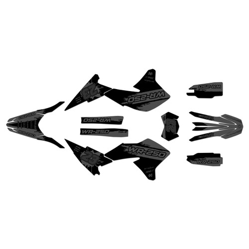 yamaha wr250x graphics kit 2008-2021 splash series smoke