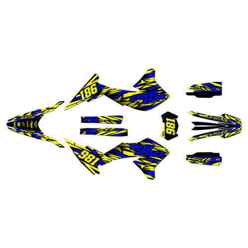yamaha wr250x graphics kit 2008-2021 twitch series yellow-shift