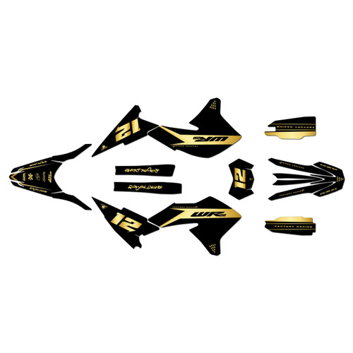 yamaha wr250x graphics kit 2008-2021 vendetta series gold
