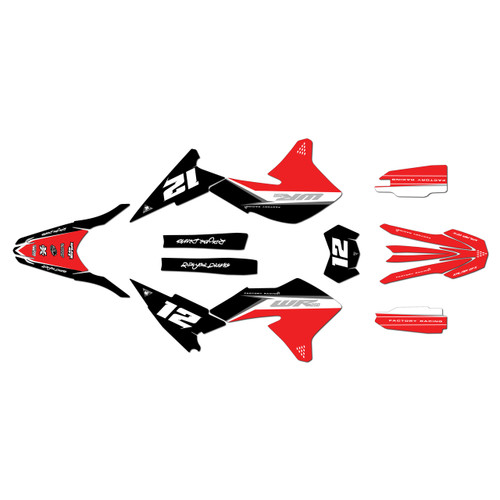 yamaha wr250r graphics kit 2008-2021 vendetta series red