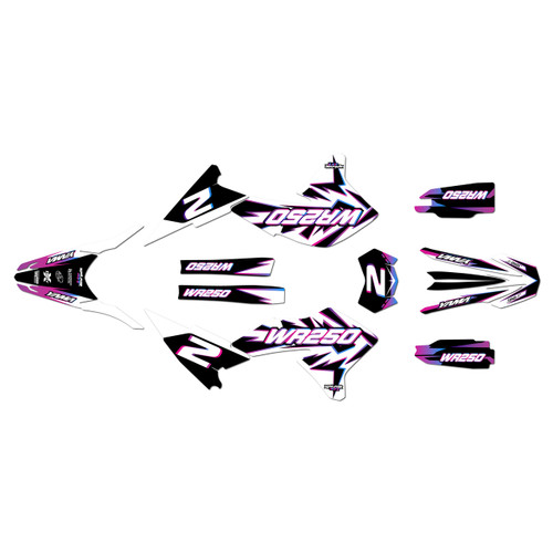 yamaha wr250r graphics kit 2008-2021 vision series magenta