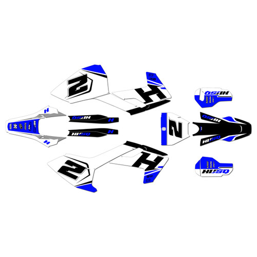 husqvarna tc250 graphics kit 2017-2018 ace series blue