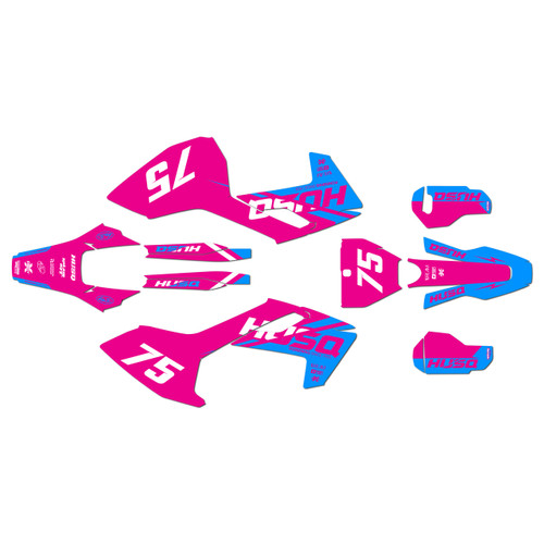 husqvarna tc250 graphics kit 2017-2018 base series magenta-shift