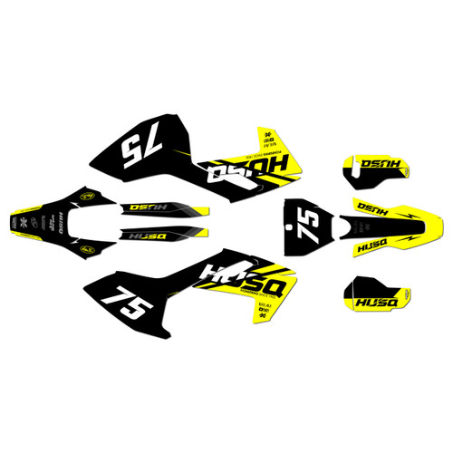 husqvarna fc250 graphics kit 2016-2018 base series yellow