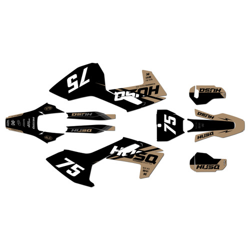 husqvarna fc350 graphics kit 2016-2018 base series tan