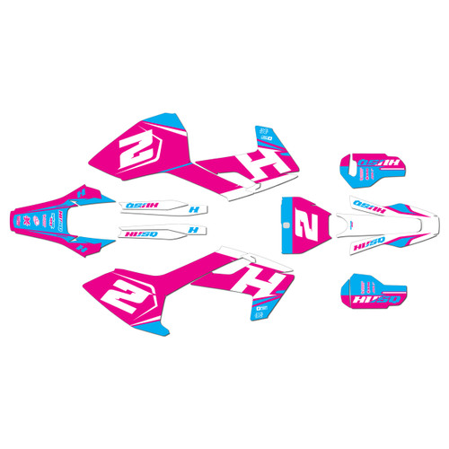 husqvarna tx300 graphics kit 2017-2018 ace series magenta