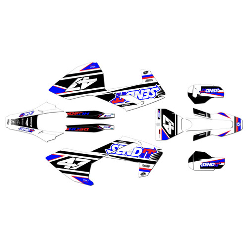 husqvarna tc250 graphics kit 2017-2018 fresh series red