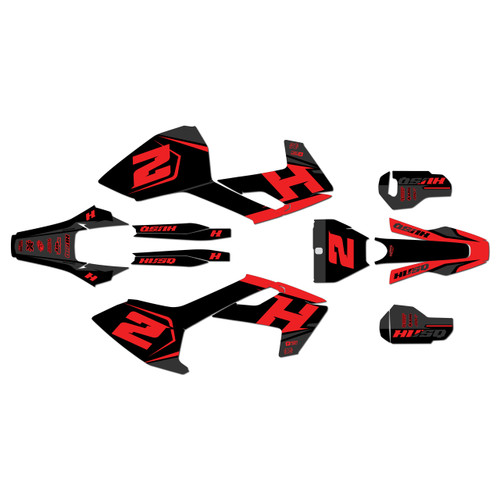 husqvarna fx350 graphics kit 2017-2018 ace series red-shift
