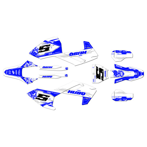 husqvarna tc250 graphics kit 2017-2018 night series blue-shift