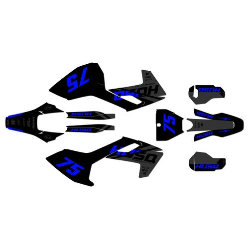 husqvarna tx300 graphics kit 2017-2018 base series blue-shift