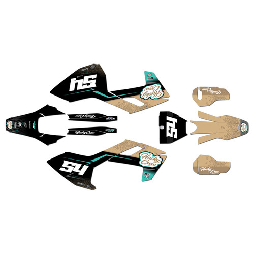 husqvarna fx350 graphics kit 2017-2018 fatality series tan