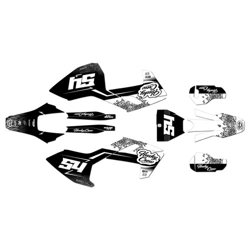 husqvarna fx350 graphics kit 2017-2018 fatality series white